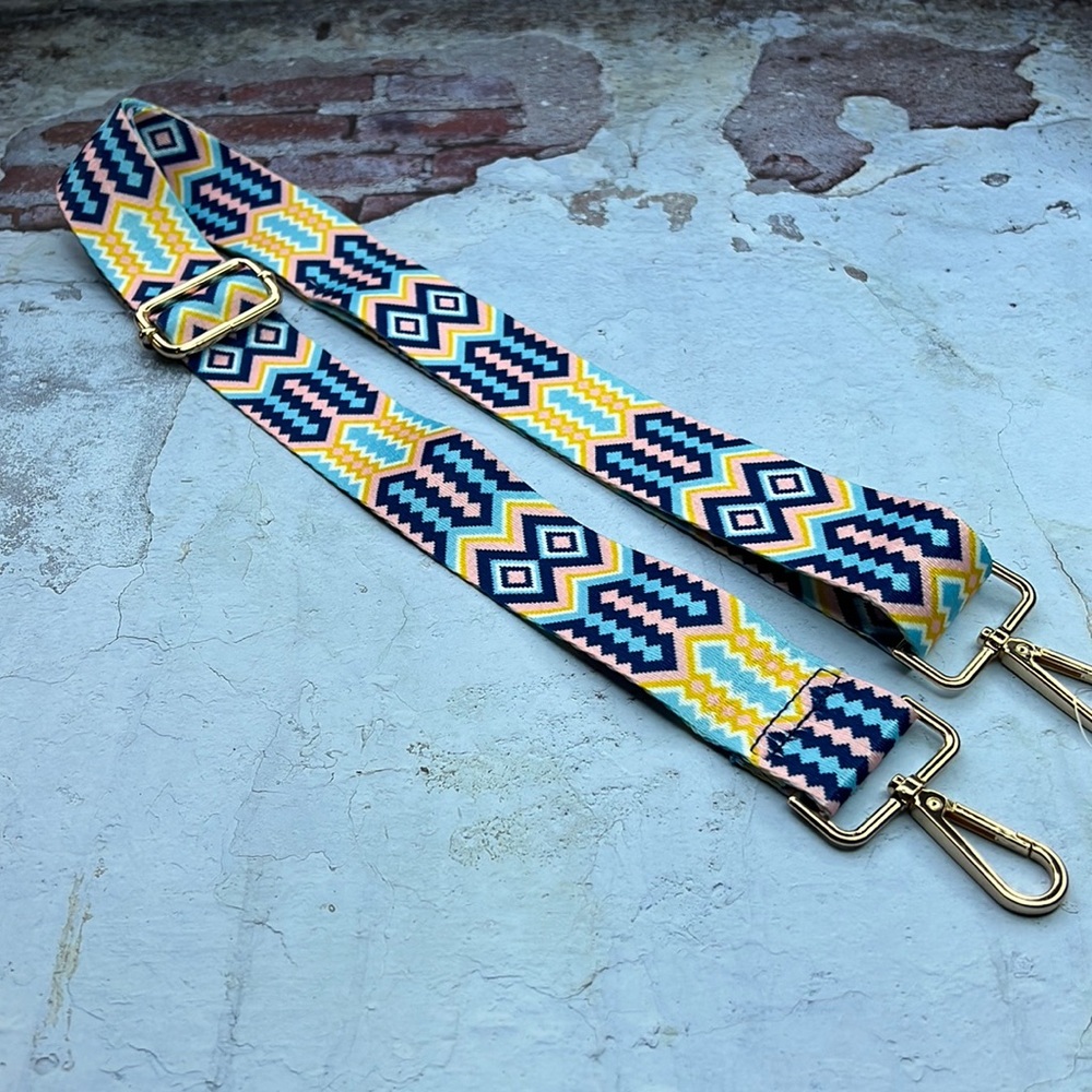 Brand New Guitar Strap Perfect Add to Crossbody Bags or Purse Funky Retro Style - Picture 3 of 7
